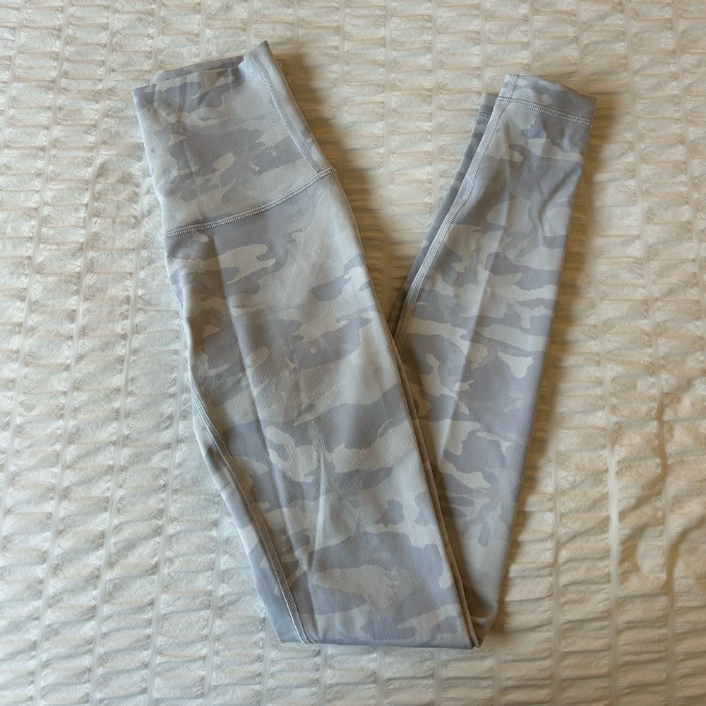 Lululemon Gray Camo Leggings